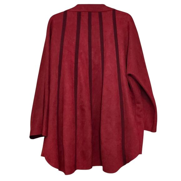 IC by CONNIE K Open Front Cardigan Jacket size XL, Square Botton Pockets - Picture 2 of 10